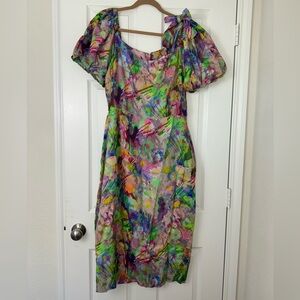 Anthropologie Plenty Puff Sleeve Dress